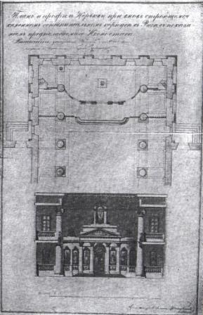Проект церкви Св. Троицы (А.Штауберт 1833 г.) 